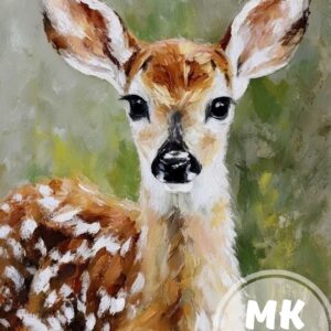 Мастер-класс для детей "Оленёнок" (акрил)